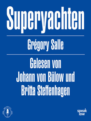 cover image of Superyachten--Luxus und Stille im Kapitalozän (Ungekürzt)